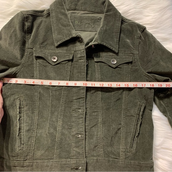 be-girl green corduroy classic fit fashion jacket size xl juniors - Picture 14 of 15